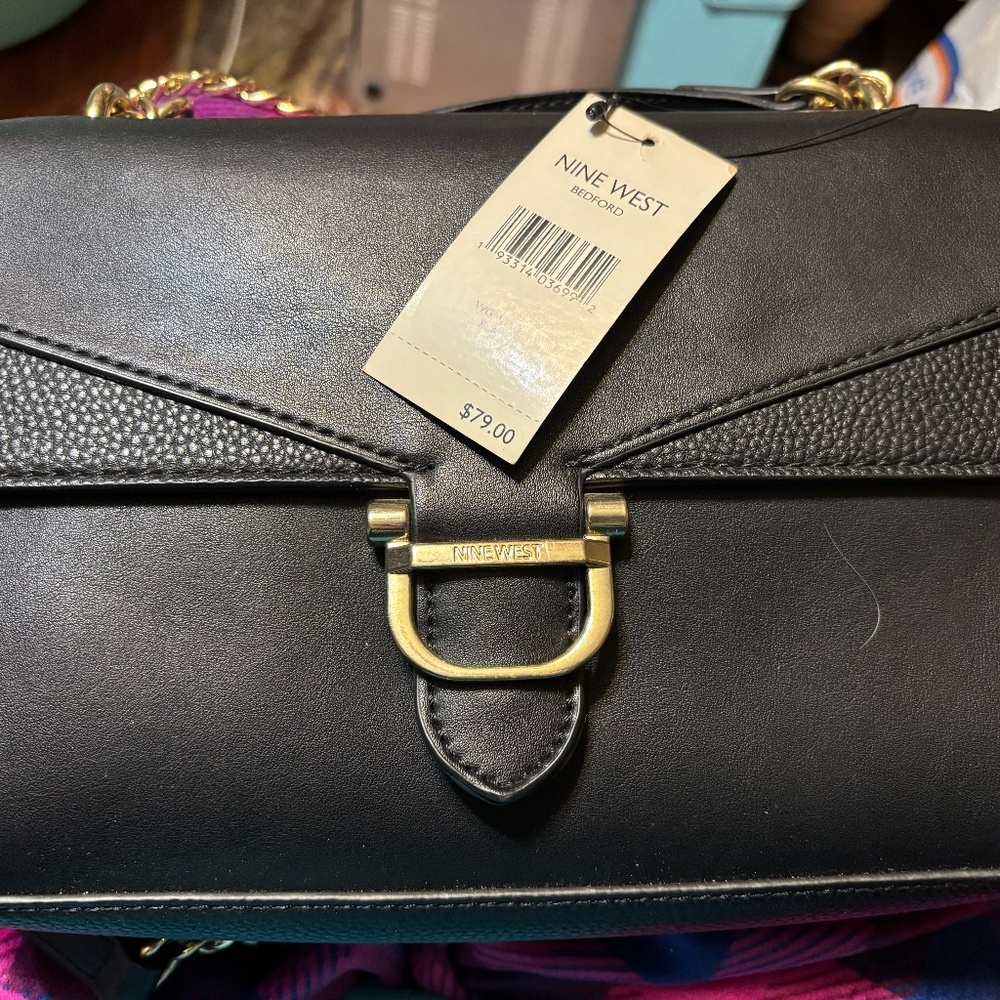 Nine West Black Handbag NWT